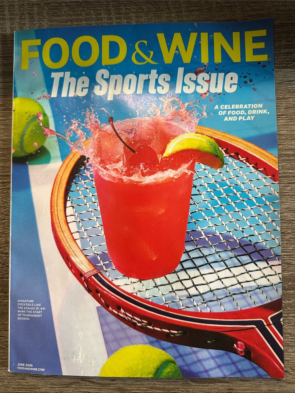 The Sports Issue Magazine - Blue Cover with Red Drink